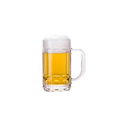 Heavy base 300ml clear cheap glass beer mugs for sale	