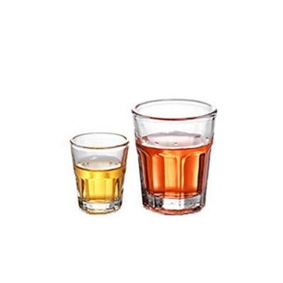 48ml glass shot thick bottom glass whiskey cups wholesale