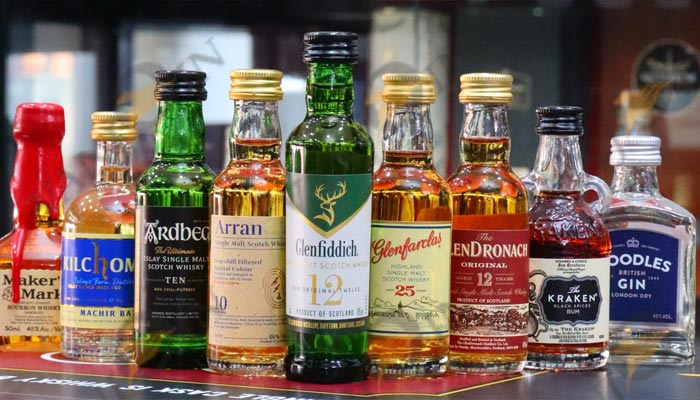 11 Different Sizes of Whiskey Bottles