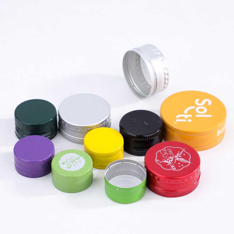 Aluminum Cover Lids Ropp Aluminum Wine Caps Colorful Custom Screw Glass Bottle ROPP Aluminum Screw Cap