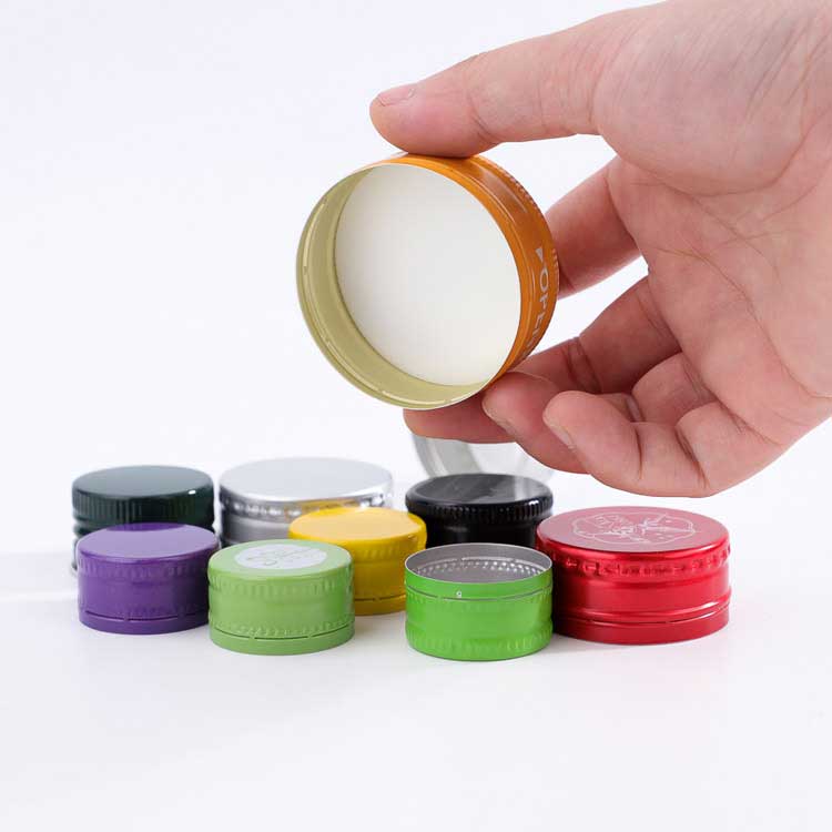 Aluminum Cover Lids Ropp Aluminum Wine Caps Colorful Custom Screw Glass Bottle ROPP Aluminum Screw Cap