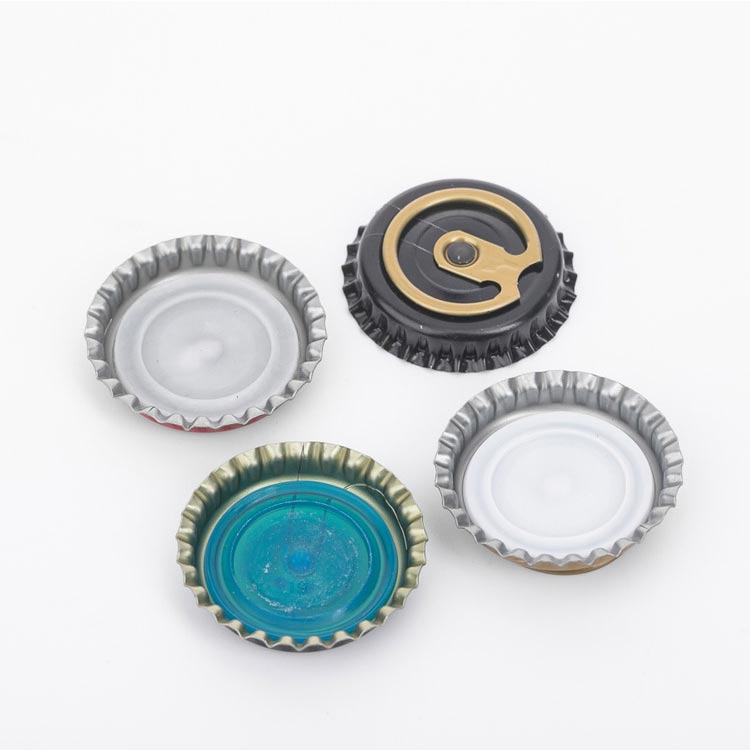 Easy Pull Custom 26mm 28mm Colored Pull Ring Crown Cap Bottle Caps Closures for Glass Beer Juice Beverage Drinking Bottles