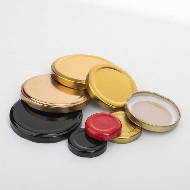 Food Grade 38mm 43mm 48mm 53mm 58mm 63mm 70mm 82mm Twist off Metal Lid Canning Jars Lids Plastisol Liner Lids