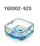Free sample 92mm cheap clear glass rectangular ashtray