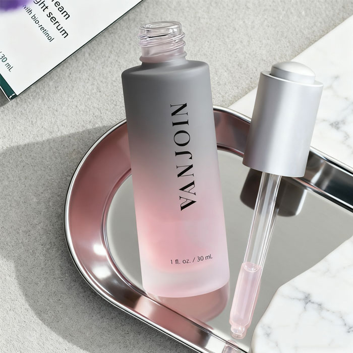 Luxury Empty Glass 50ml Body Oil Pump Bottle 100ml Hair Oil Bottle Packaging Frosted Dropper Bottle With Box for Skincare