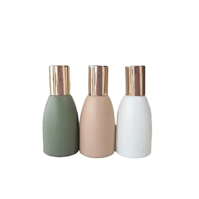 Best cheap frosted 100ml glass spray cosmetic bottles with custom label wholesale