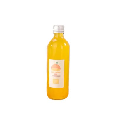 Wholesale supplier direct clear 300ml glass juice storage bottles with caps bulk