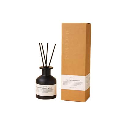50ml 100ml 150ml Reed Diffuser Bottle, Empty Matte Black Glass Jar with Black Sticks, Fragrance Replacement Container for Home, Hotel, Restaurant, Office