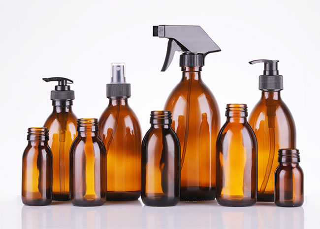 Pharmaceutical grade 200ml amber apothecary glass mist bottle bulk