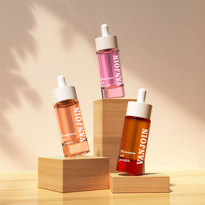 Empty 50 ML Glass Dropper Bottle Custom Print Cosmetic Container for Hair Oil Face Serum Essential Oil Packaging