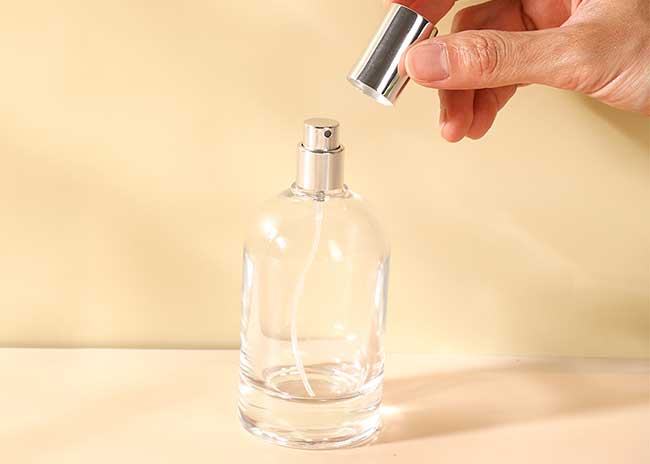 Perfume Bottle Cologne Bottle Round Glass Bottle Empty 