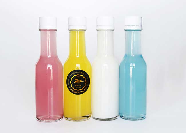 Clear glass woozy bottles wholesale with shrink capsules bulk