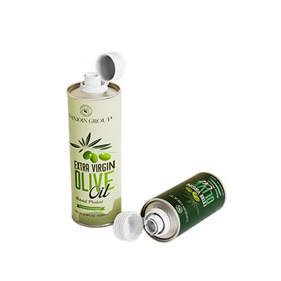 Empty 250ml 500ml Food Grade Metal Oil Tins With Screw Brush Lid for Olive Chili and Walnut Cooking Oil