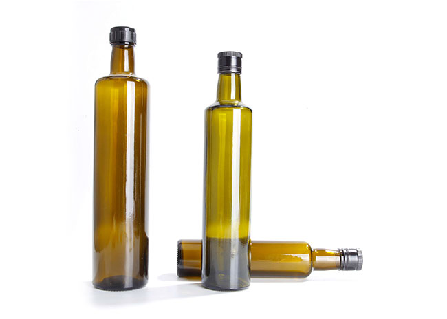 250ml small glass olive oil bottles wholesale with cork stopper or dispenser