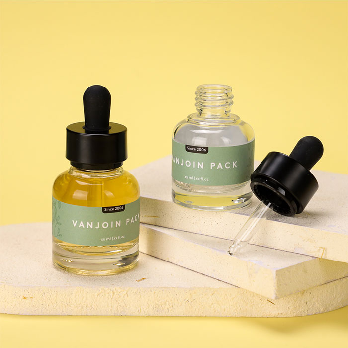 Glass Bottles with Dropper with Funnel and Labels - Essential Oils Bottles for Health, Personal Care & Beauty - 30ml Glass Tincture Bottles, Refillable Cosmetic Containers