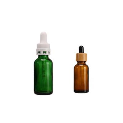 Custom logo colored glass cbd oil bottle with tamper evident dropper