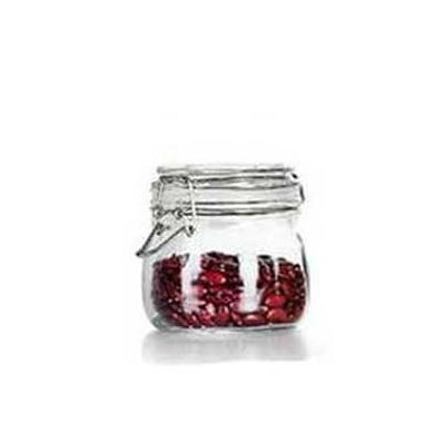 Bulk sale 500ml clear airtight glass jars with lids for food storage