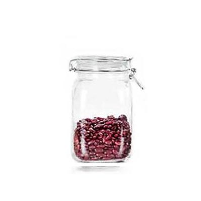 Best 1500ml glass airtight storage jars with sealing lids for biscuit/candy