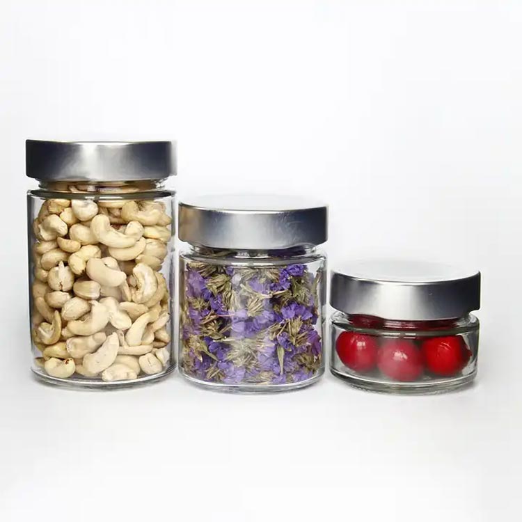 Custom label round 106ml 212ml 314ml ergo glass jars with deep metal lids Custom label round 106ml 212ml 314ml ergo glass jars with deep metal lids