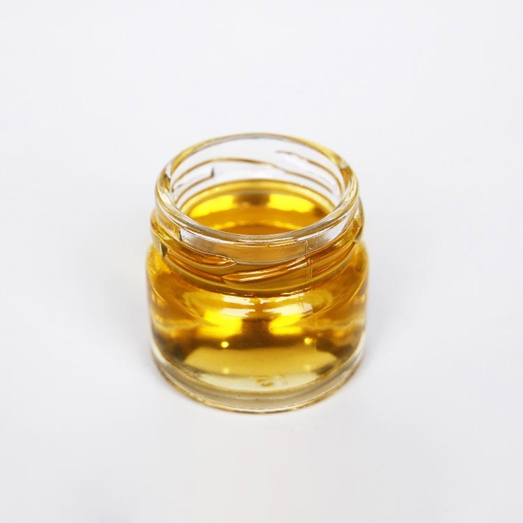 High quality clear 15ml 20ml glass mini honey jars with metal screw lids