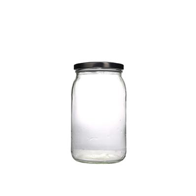 Glass regular mouth 850ml mason pickle jars with lids for food storage