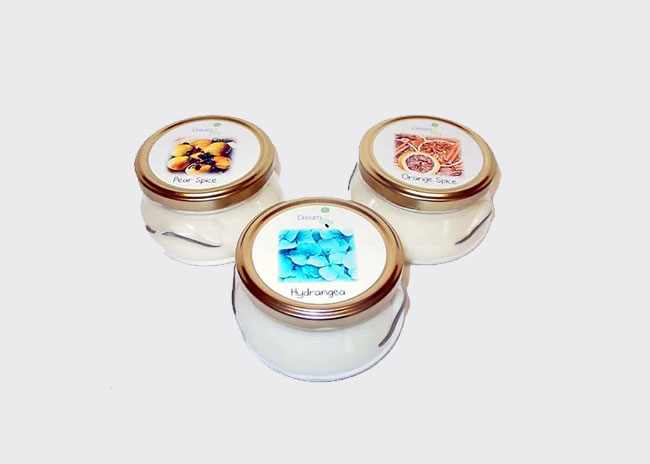 New design hot sale 100ml Glass Tureen Jars bulk