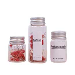 Factory price 1.8ml clear tube glass vial with screw cap for essential oil