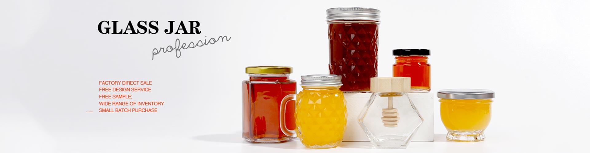 Hexagon Glass Jars