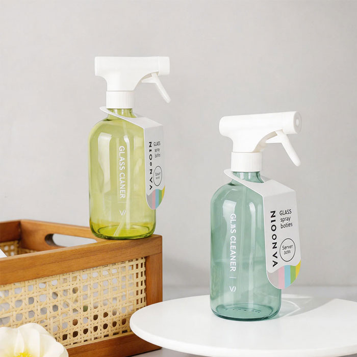 Luxury Custom 500ml 300ml 250ml Empty Black Glass Room Air Freshener Spray Bottle With 24/410 28/410 PP Mini Trigger Sprayer