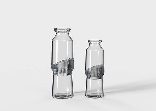 Custom fancy french perfume glass bottles  for sale