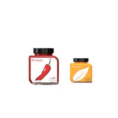 Empty clear square glass sauce jars wholesale for hot sauce and tomato