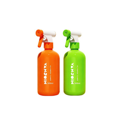 Refillable Glass Cleaning Spray Bottles Empty Spray Bottle 16oz 2 Pack Heavy Duty Spraying Bottles Mist/Stream Water Bottle for Cleaning Solutions, Essential Oils, Hair