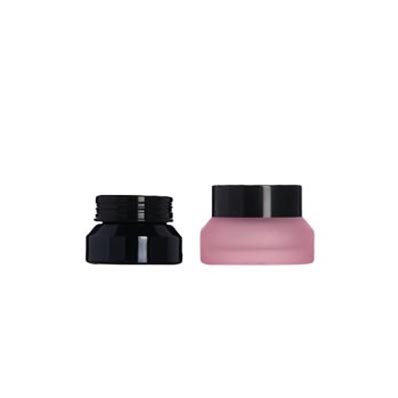 Bulk sale colored 15ml glass makeup jars for beauty cream