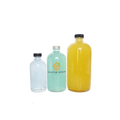 Best 480ml boston round glass juice bottles wholesale for Coffee/Kombucha