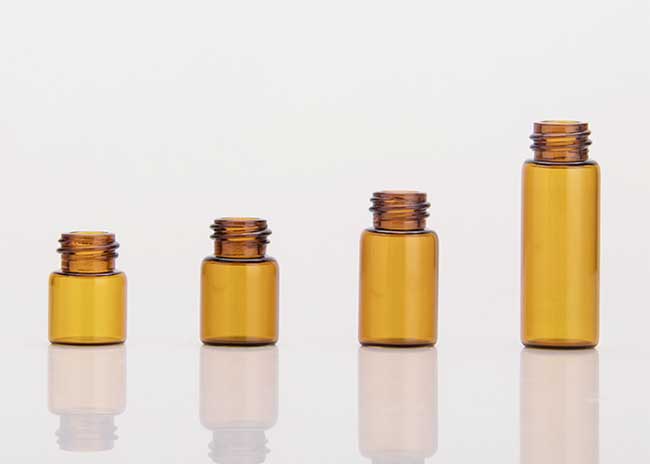 Small 3ml 5ml 10ml empty amber glass cosmetic bottles with dropper pipettes
