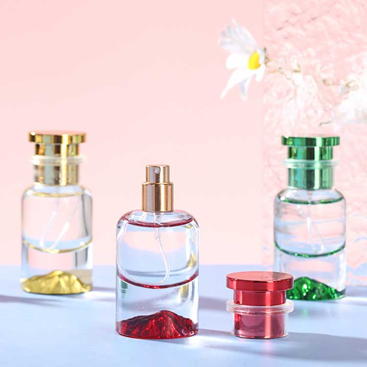 Perfume container 50ml refillable glass cologne bottles from supplier direct