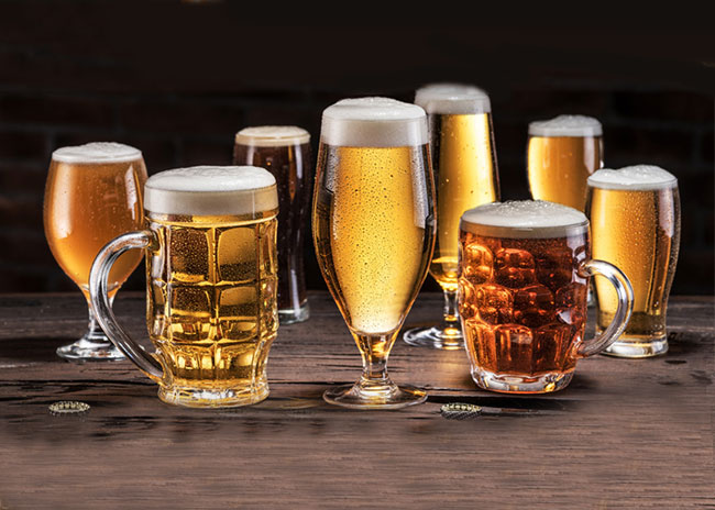 245ml custom logo beer mug for sale with handle bulk