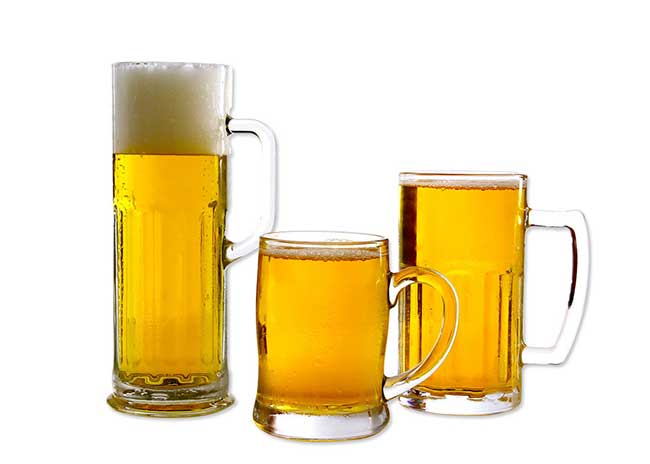Wholesale custom etched glass beer mugs from china munufacturer